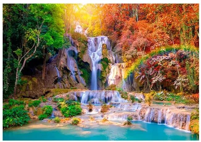 Samolepiaca fototapeta - Tat Kuang Si Waterfalls Veľkosť: 147x105, Verzia: Samolepiaca