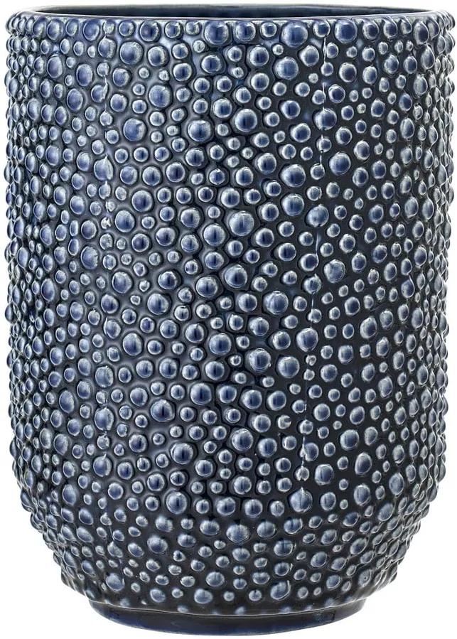 Modrá kameninová váza Bloomingville Vase