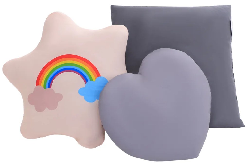 Detský stan teepee JULIUS, 120x120x160cm, biela/šedá Jurhan