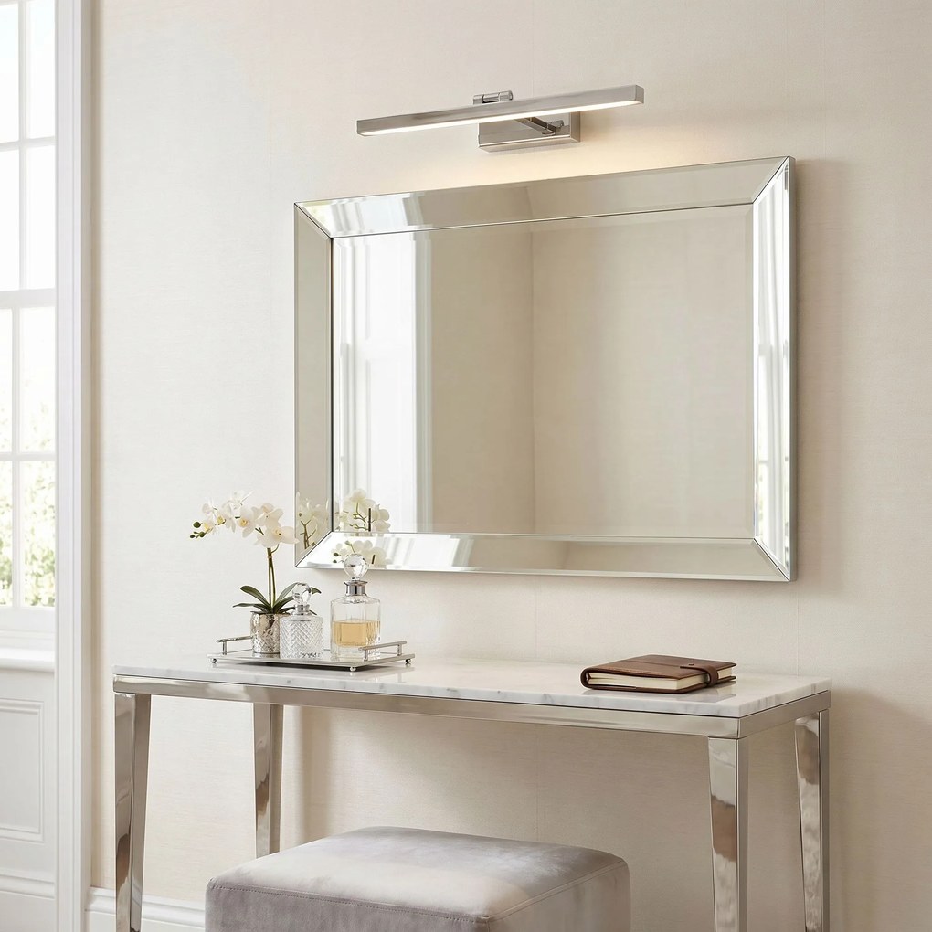 Toolight Toolight, LED nástenné svietidlo, 60cm, 9W, 4000K, 500lm, APP1858-1W, chrómová, OSW-66011