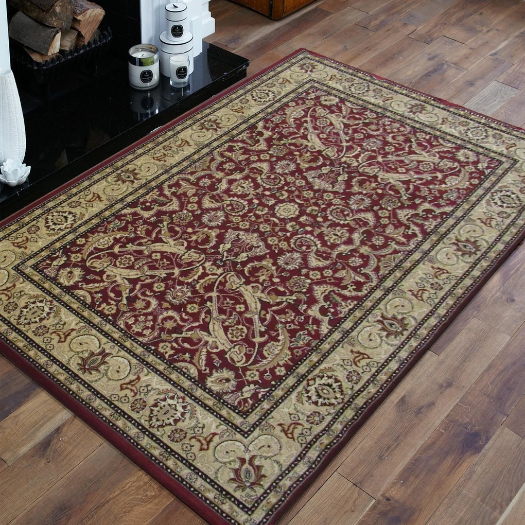 DY Červený vzorovaný koberec Exclusiv 02 Rozmer: 200x300 cm