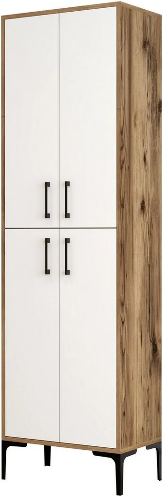 Skriňa Berlin Walnut and White