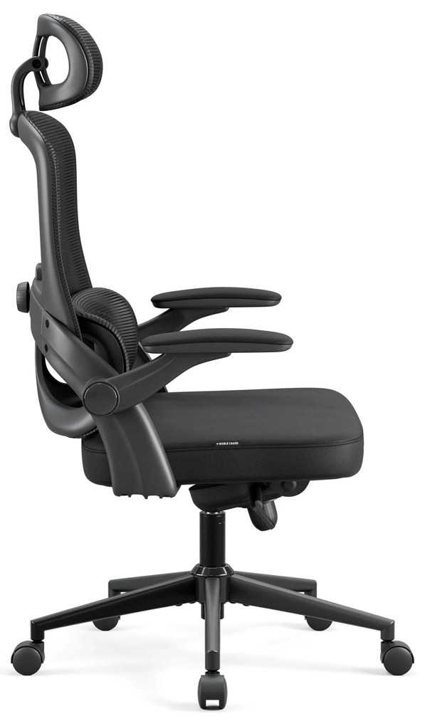 Ergonomická kancelárska stolička Diablo V-Light, čierna