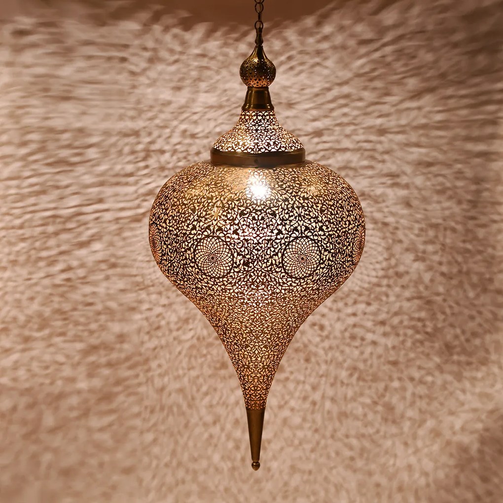 Luxusná mosadzná lampa Belouta