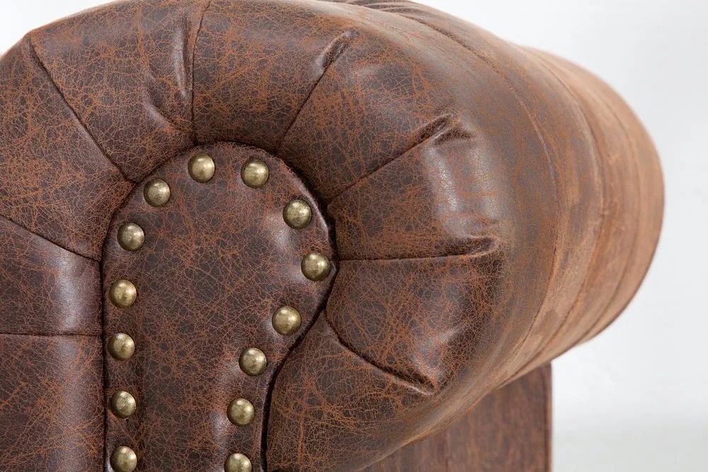 Dvojsedačka Chesterfield Vintage II koža