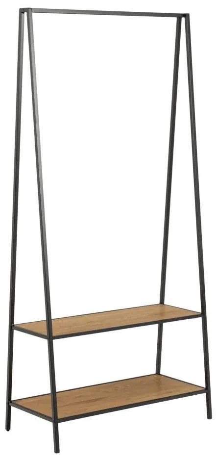 Vešiak SARON dub/čierna