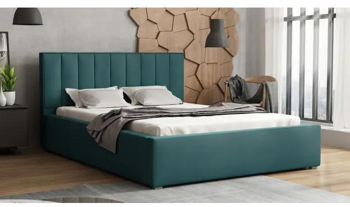 Jednolôžková posteľ s roštom 120x200 TARNEWITZ 2 - modrá