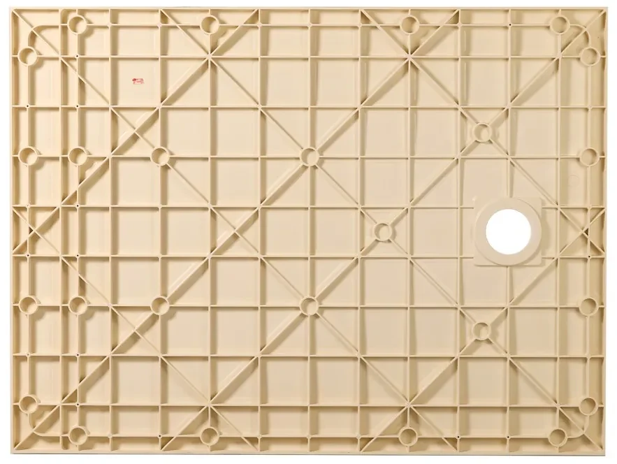 Erga Hyper, SMC sprchová vanička 80x80x2,6 cm + sifón, béžová matná, ERG-V06-SMC-8080S-BG