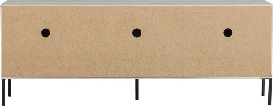 Svetlosivý TV stolík z borovicového dreva 150x56x44 cm New Gravure – WOOOD