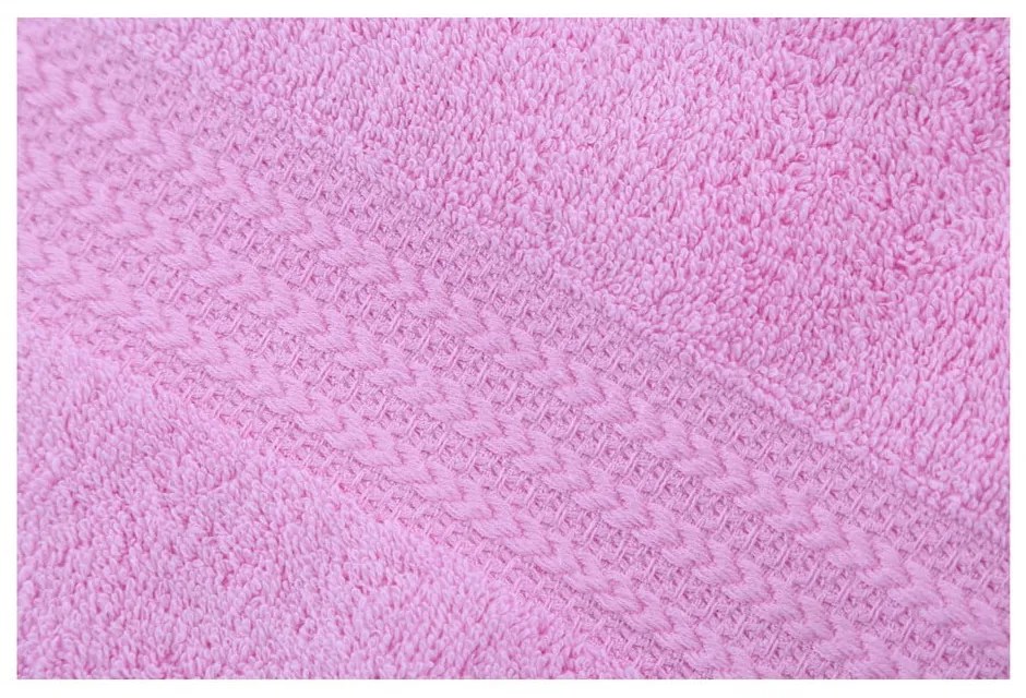Ružový uterák z čistej bavlny Foutastic, 50 × 90 cm