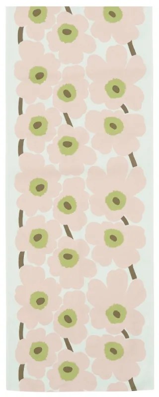 Behúň Unikko 45x140, ružový-zelený