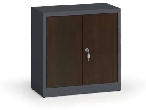 Alfa 3 Zvárané skrine s lamino dverami, 800 x 800 x 400 mm, RAL 7016/wenge