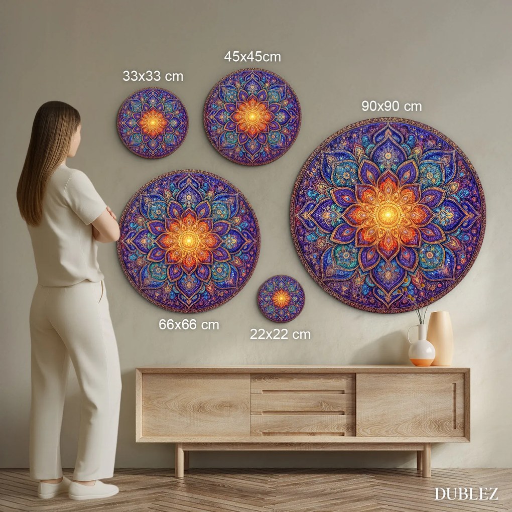 DUBLEZ | Drevený obraz - Mandala Magic | UV potlač, Premium
