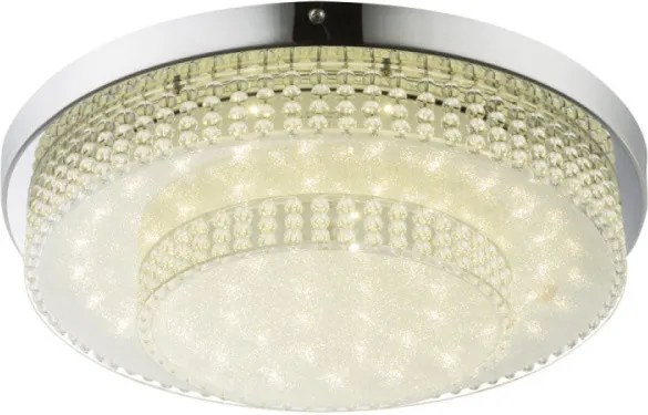 Globo CAKE 48213-24 stropné svietidlá  chróm   1 * LED max. 24 W   1870 lm  4000 K  A+