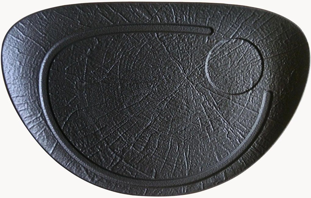 Oválne porcelánové taniere na steaky Vulcania, 2 ks