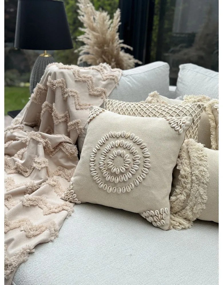 Bavlnená obliečka na vankúš 43x43 cm Seashells – Mioli Decor