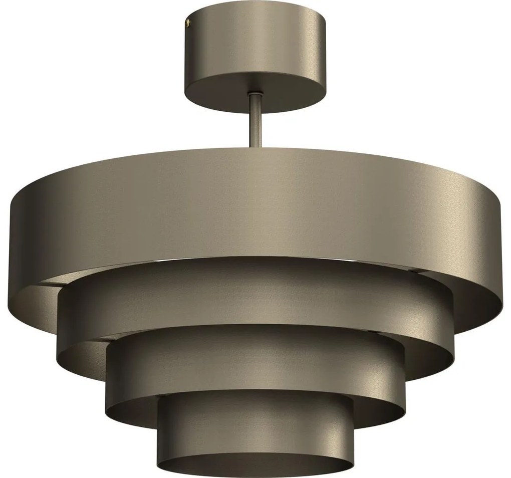 Prisadený luster RINGS 1xE27/15W/230V mosadz