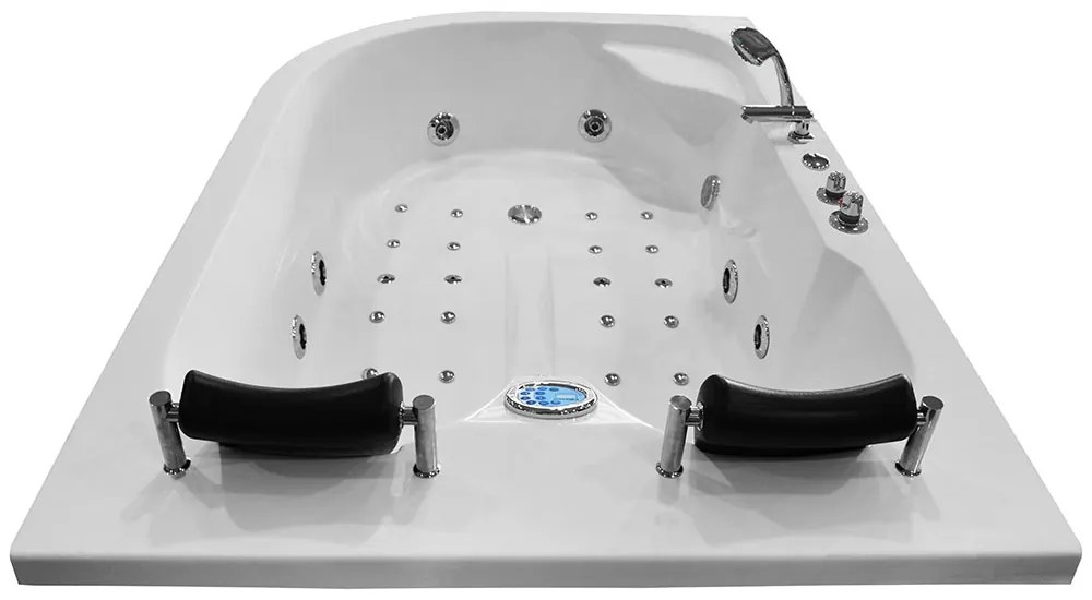 M-SPA - Pravá kúpeľňová vaňa SPA TURBO PLUS hydromasážou 180 x 120 x 54 cm (MSPA1631-TURBO+ -R)