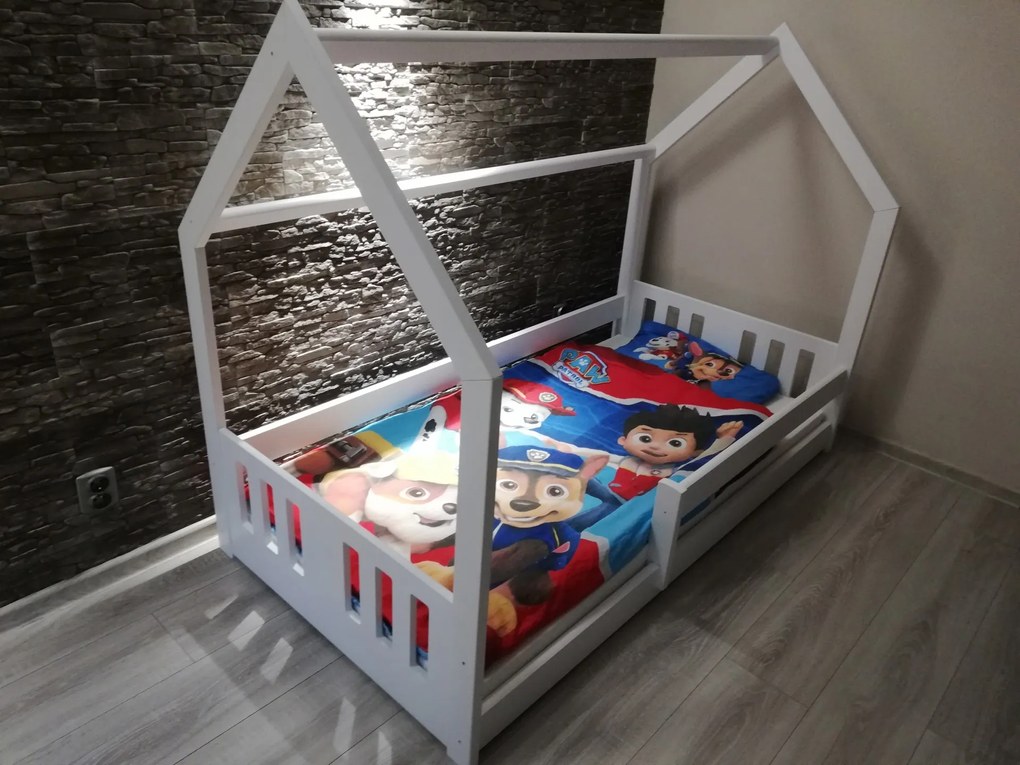 Detská posteľ domček D9 ZCN - 200 DMJ, Rozmer 200x80 cm