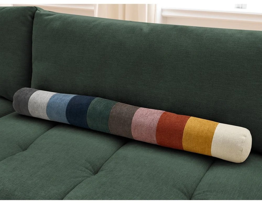 Zelená rozkladacia/s úložným priestorom rohová pohovka (ľavý roh/do L) Fuji – Bobochic Paris