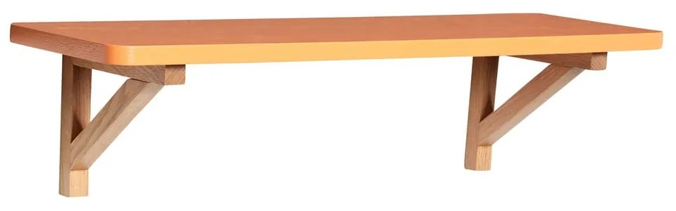 Oranžová polica v dekore duba 60 cm Arki – Hübsch