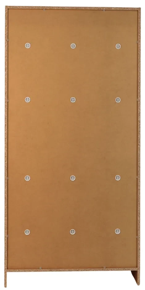 Drevená šatníková skrinka Visio - 6 boxov, 90 x 45 x 185 cm, cylindrický zámok, buk