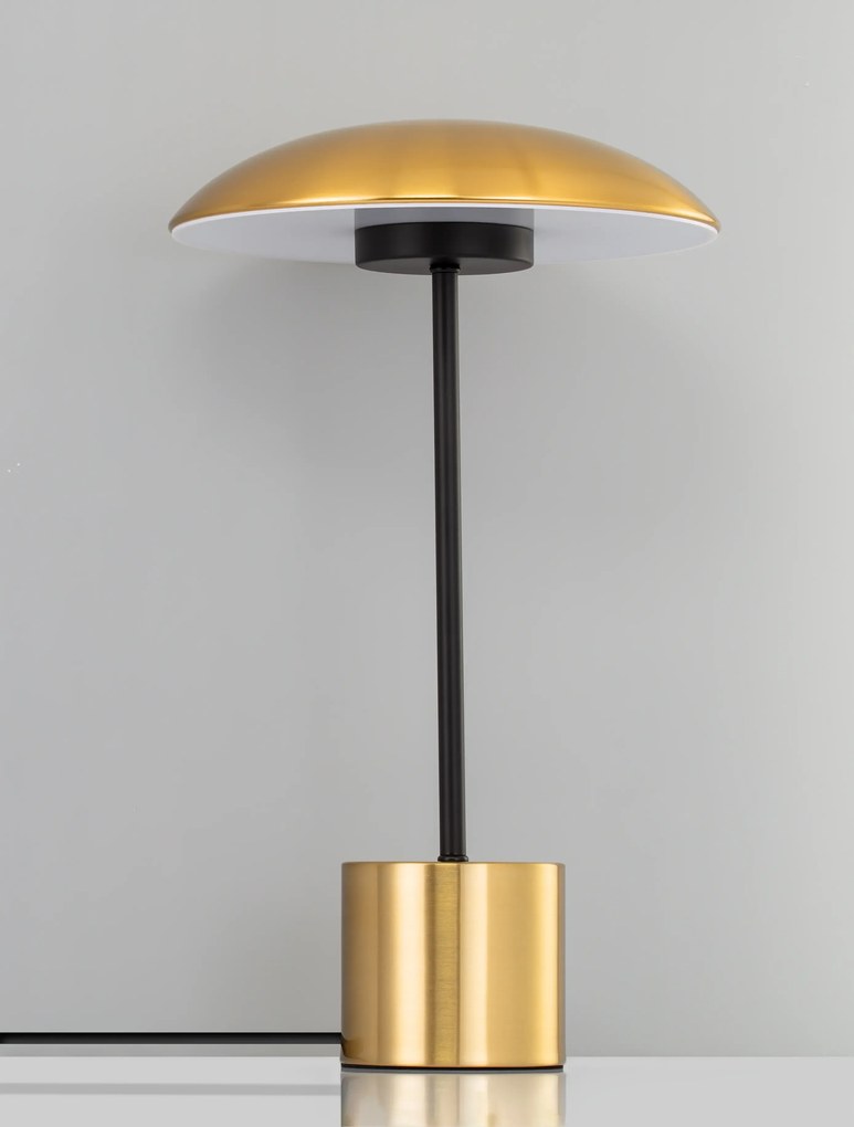 Novaluce Dizajnová stolová lampa Lash 50 Farba: Zlatá, Teplota svetla: 3000K, Verzia: 25