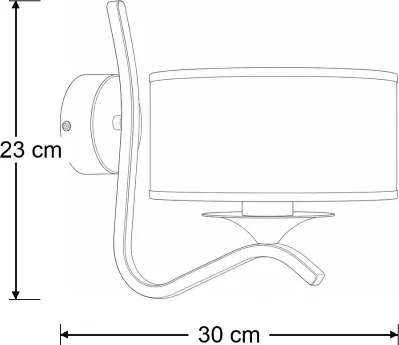 BRILAGI - Nástenné svietidlo SAPHIRE 1xE27/15W/230V krémové/zlaté/patina