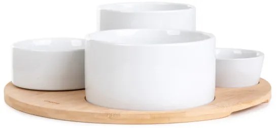 Sada servírovacích misiek YIFAN biela 874524