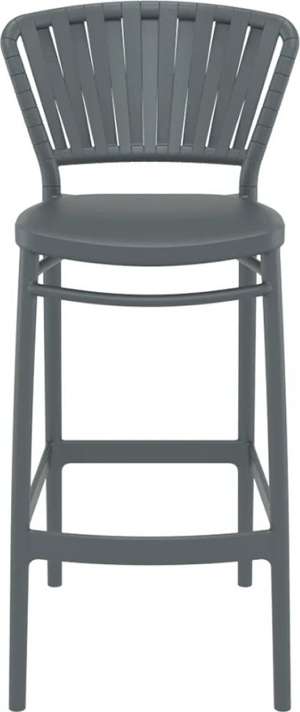 PORTOFINO BAR 75 záhradná barová stolička dark grey