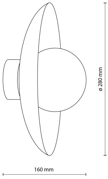Nástenné svietidlo SLATE 1xG9/8W/230V pr. 28 cm béžová