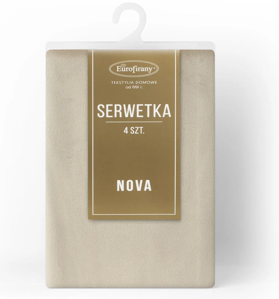 SADA 4 KS PRESTIERANIE NA STÔL MELINDA 40X30 CM BÉŽOVÁ