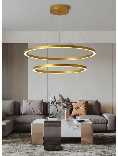 Immax NEO 07159-G80-60 - LED Stmievateľný luster FINO LED/93W/230V Tuya zlatá + DO