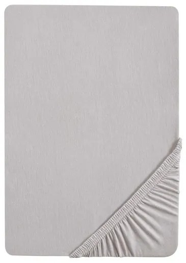 Biberna Napínacia džersejová plachta (sivá, 140 – 160 x 200 cm) (100227068)