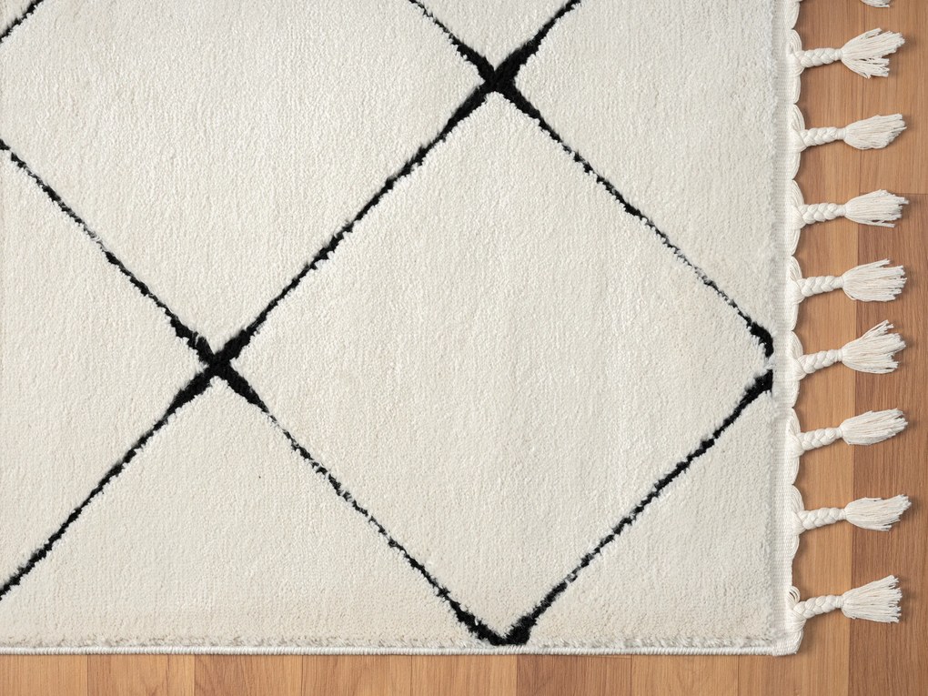Kusový koberec Moroccan Vision weiß, 160x230, čiernobiela, obývacia izba, My Flair