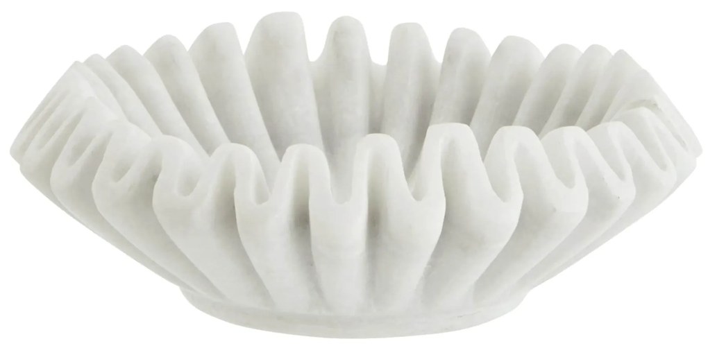 MADAM STOLTZ Mramorová miska White Ø 18 cm