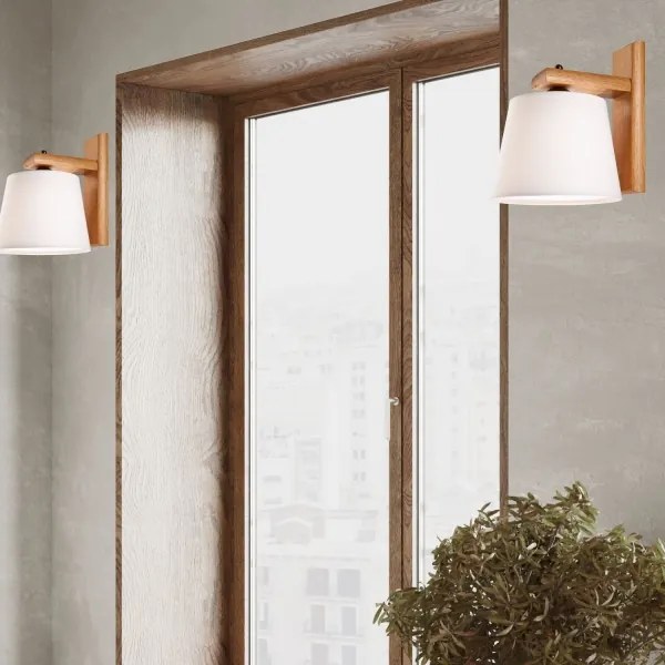 Nástenné svietidlo 1xE27/60W/230V dub