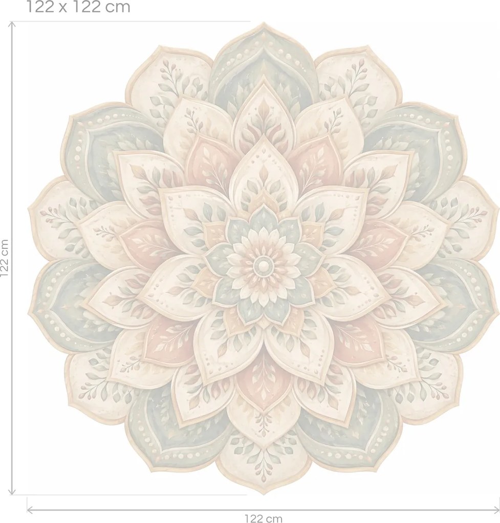Lístková mandala arch 46 x 46 cm