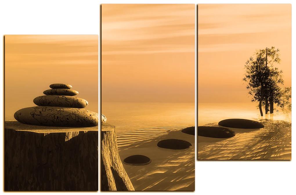 Obraz na plátne - Zen stones 1162ZD (135x90 cm)