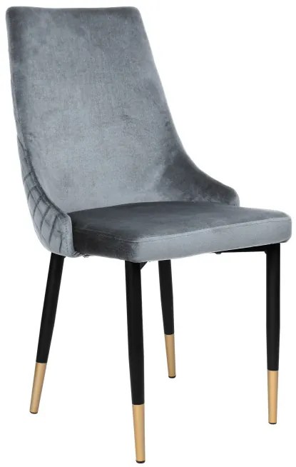 Jedálenská stolička VERMONT zamatová, grafitová