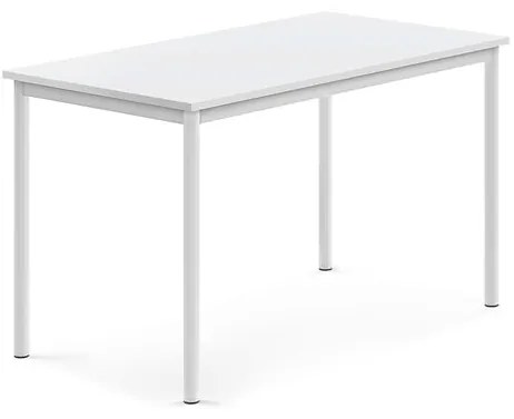 Stôl SONITUS, 1200x700x720 mm, HPL - biela, biela