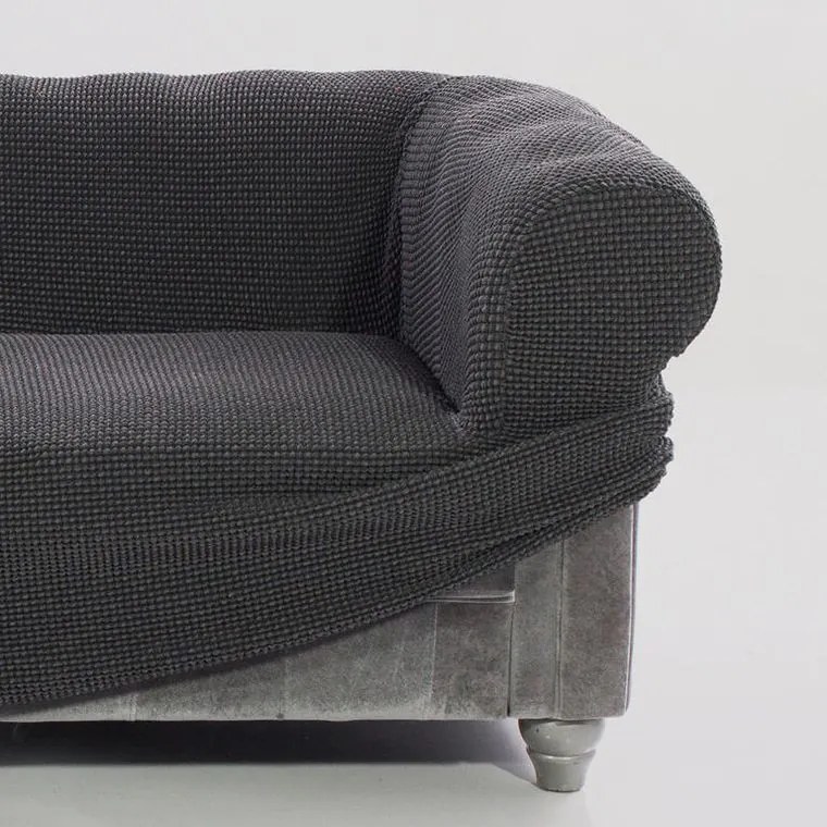 Super strečové poťahy NIAGARA antracitová relaxačné kreslo (š. 70 - 90 cm)