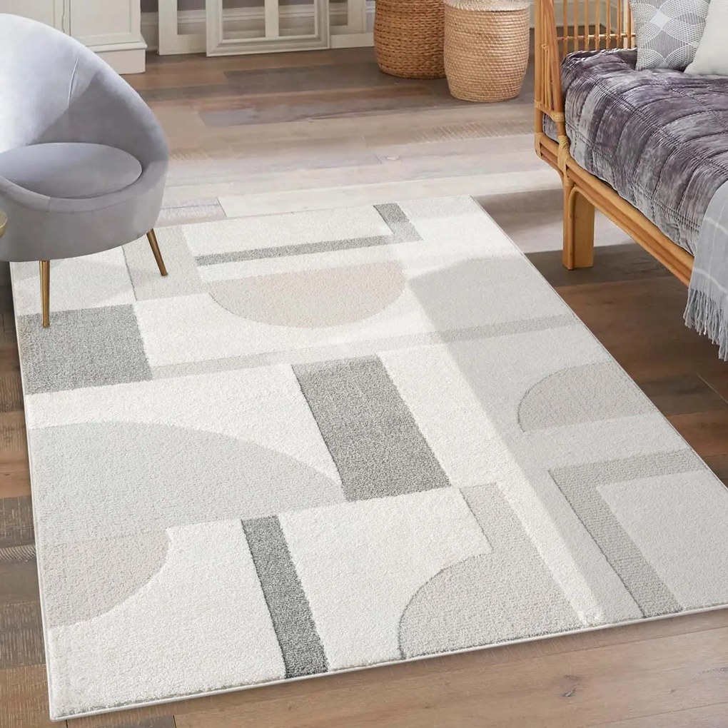 Dekorstudio Moderný koberec LOUNGE 9992 - sivý Rozmer koberca: 80x150cm