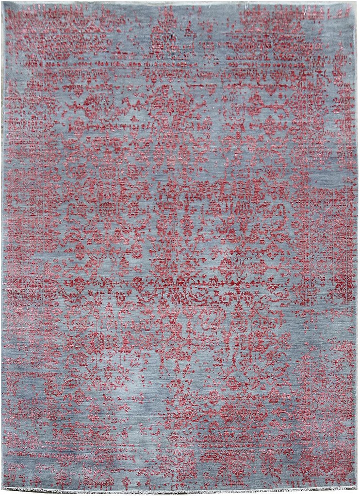 Diamond Carpets koberce Ručně vázaný kusový koberec Diamond DC-JK 1 silver/pink - 365x550 cm