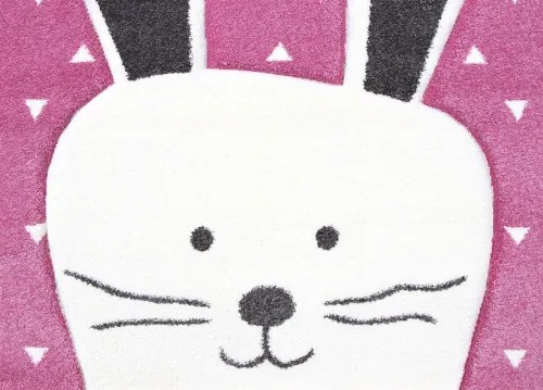 Koberce Breno Kusový koberec PASTEL KIDS 52/RVR, ružová,120 x 170 cm