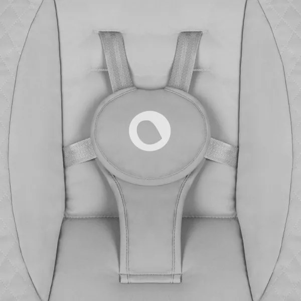 Lionelo - Detské hojdacie lehátko s melódiou IRIS Grey Concrete