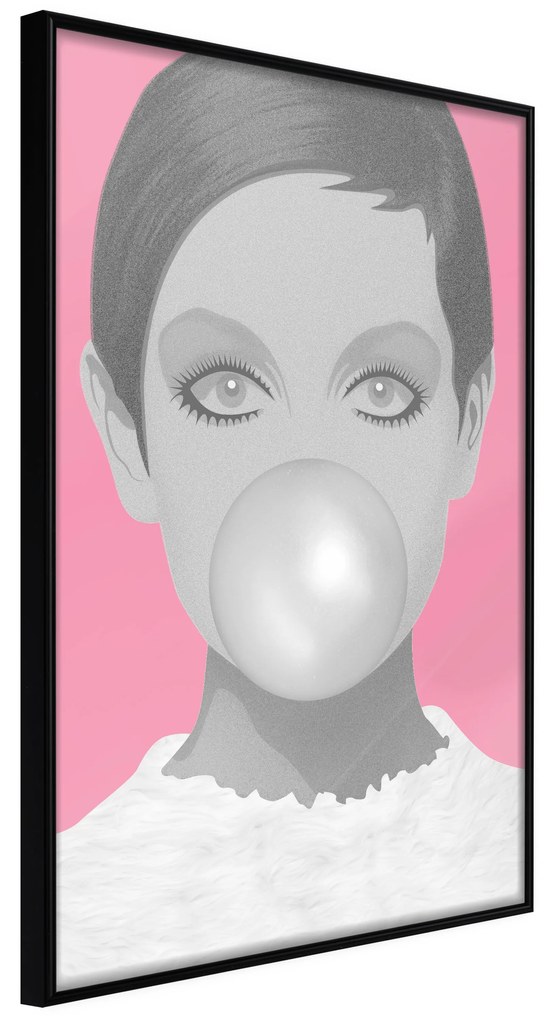 Artgeist Plagát - Bubble Gum [Poster] Veľkosť: 30x45, Verzia: Zlatý rám