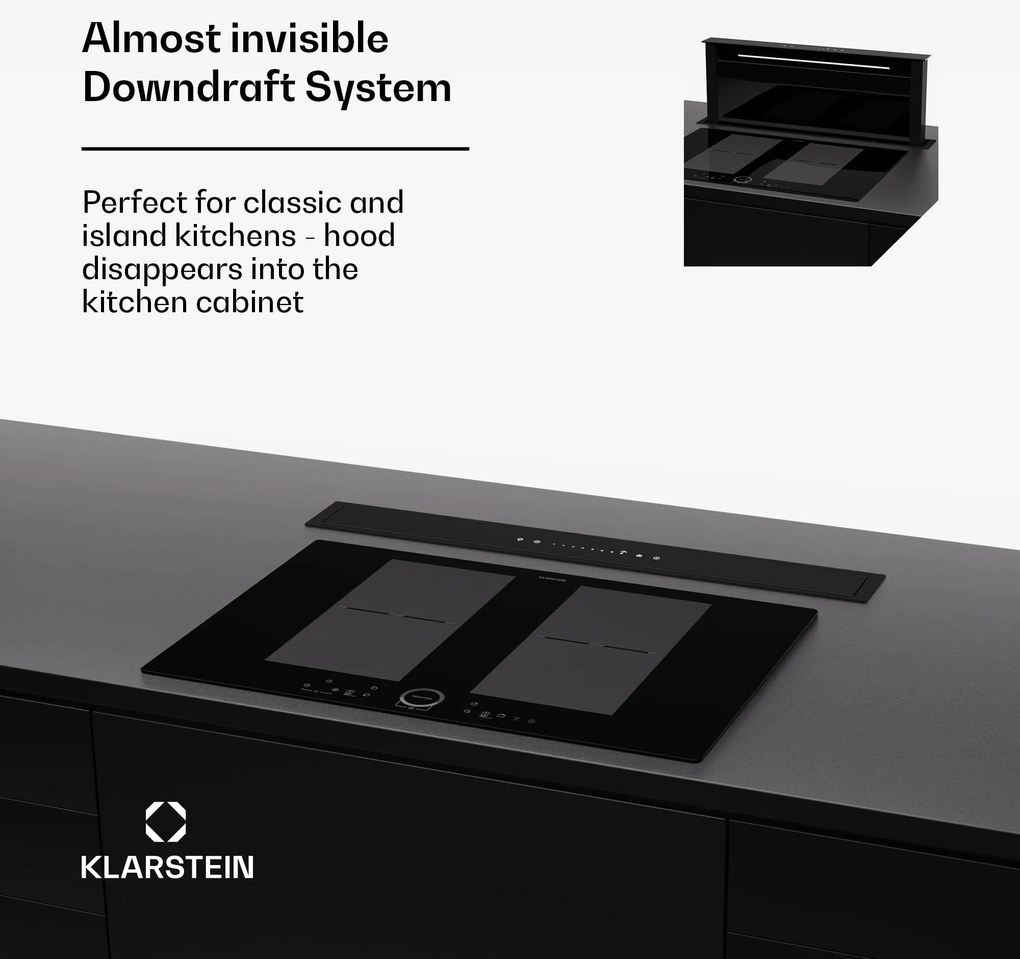 Klarstein Royal Flush Eco 75 digestor 75 cm 650 m³/h EEK A++ vrátane filtrov s aktívnym uhlím