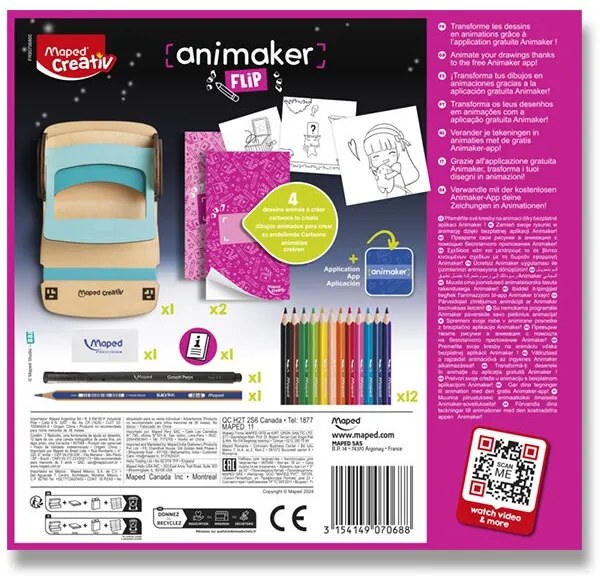 Súprava Maped Creativ Animaker Flip - Poetic - tvorba animácií