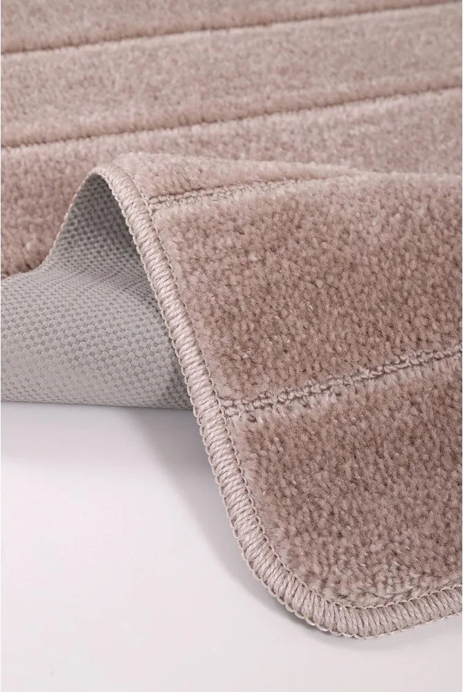 Hnedé kúpeľňové predložky v súprave 2 ks 50x80 cm Yeni Cizgli – Foutastic